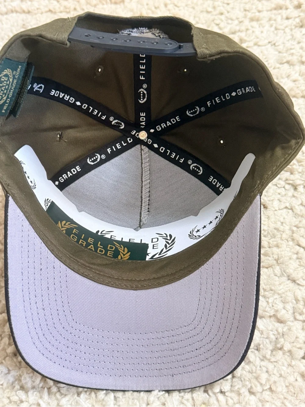Field Grade Beware Of Rott 2 Tone Twill Trucker Hat